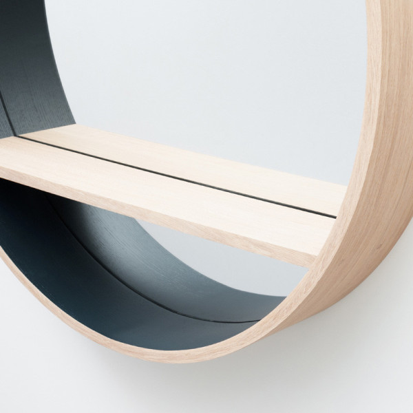 Drugeot Manufacture solid oak console mirror - 14 colors