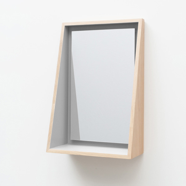 Drugeot Manufacture Float mirror shelf solid oak - 14 colors