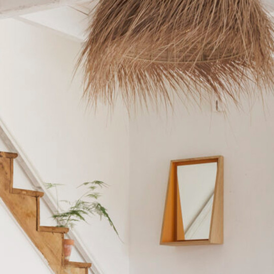 Drugeot Manufacture Float mirror shelf solid oak - 14 colors