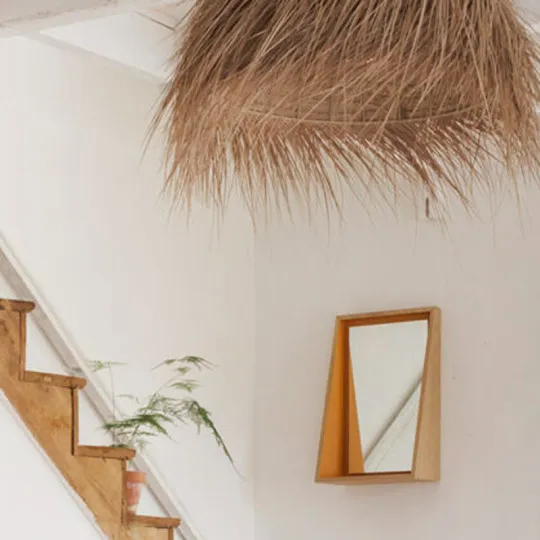 Drugeot Manufacture Float mirror shelf solid oak - 14 colors