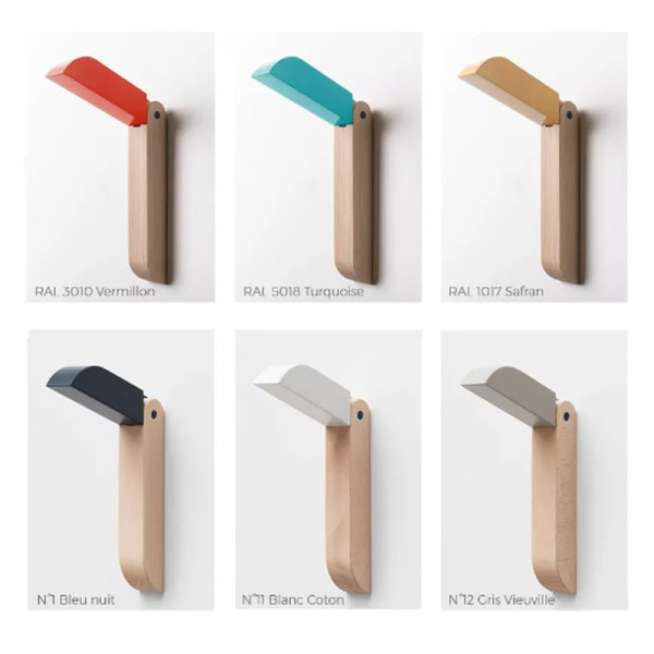 Drugeot Manufacture Toucan Coat Hook solid oak - 6 colors
