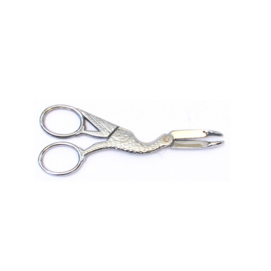 Roger Orfèvre sugar cutter stainless steel stork