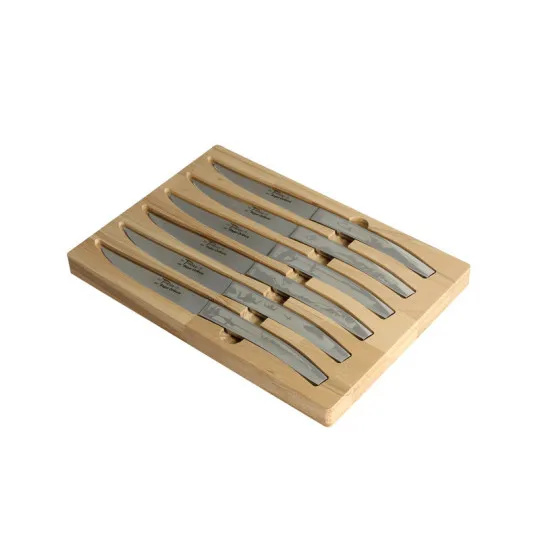 Roger Orfèvre Box of 6 Le Thiers knives with extreme sports designs
