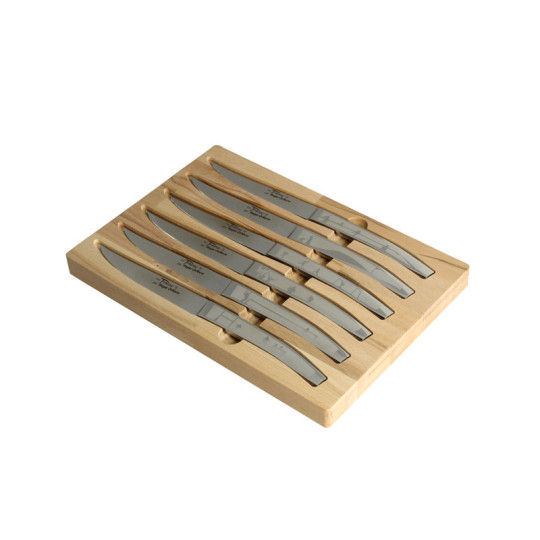Roger Orfèvre Box of 6 Le Thiers knives sports de balle