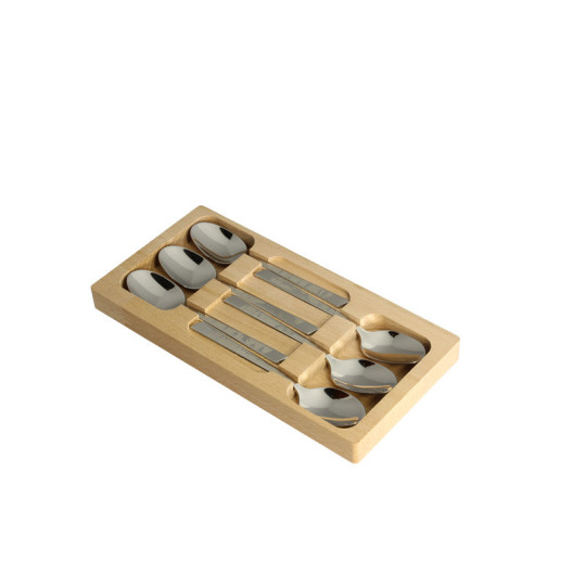 Roger Orfèvre Box of 6 teaspoons with "Décors rugby"