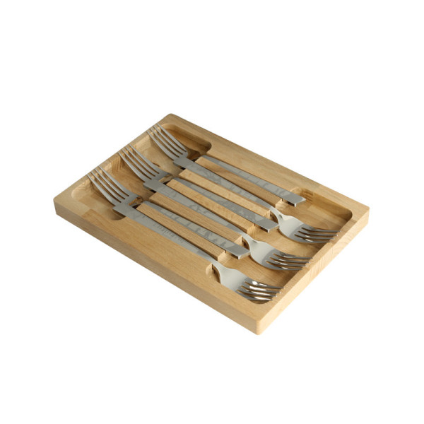 Roger Orfèvre Box of 6 forks "Décors rugby"