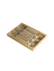 Roger Orfèvre Box of 6 forks "Décors rugby"