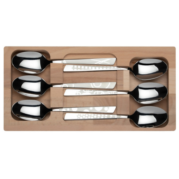 Roger Orfèvre Box of 6 teaspoons Décors Maison