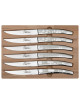 Roger Orfèvre Box of 6 Le Thiers knives "Décors paysages"