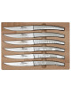 Roger Orfèvre Box of 6 Thiers knives "Décors maison"