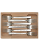 Roger Orfèvre Box of 6 forks "Décors maison"