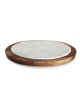 DEGRENNE centerpiece marble walnut wood