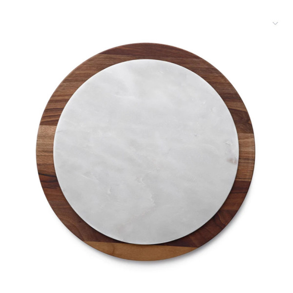 DEGRENNE centerpiece marble walnut wood