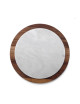 DEGRENNE centerpiece marble walnut wood