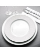 DEGRENNE 6 Boréale Satin Blanc plates - 6 sizes