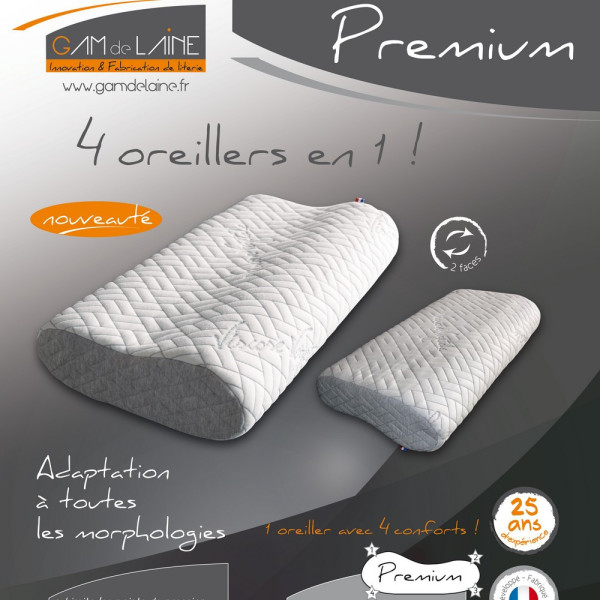 GAM DE LAINE Premium Memory Pillow 4 Comforts