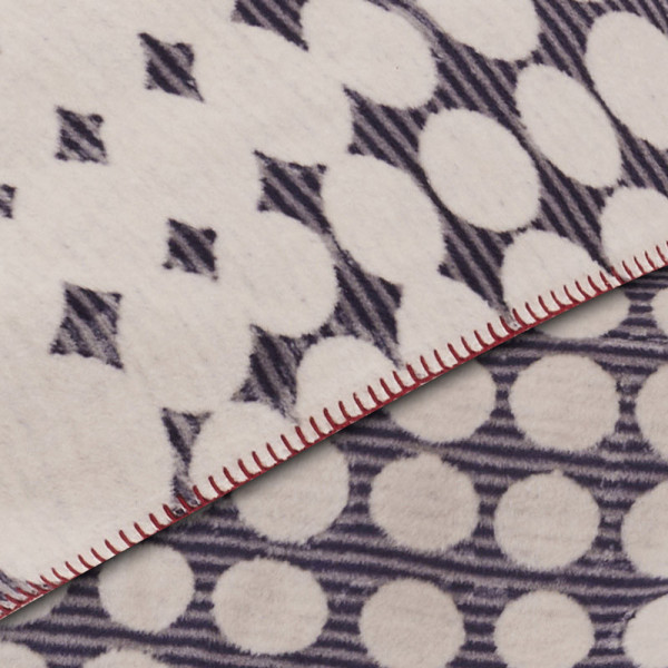 GARNIER THIEBAUT Plaid Sofa throw Punto gray