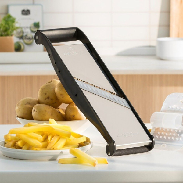 Compact-PRO stainless steel mandolin Basalt Louis Tellier