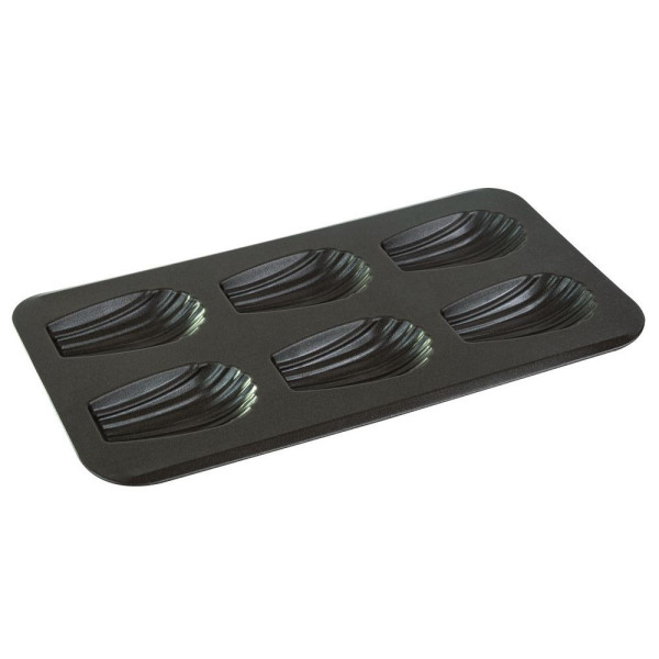Plate 6 gourmet madeleines - non-stick - 39.5x20cm Gobel
