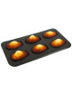 Plate 6 gourmet madeleines - non-stick - 39.5x20cm Gobel