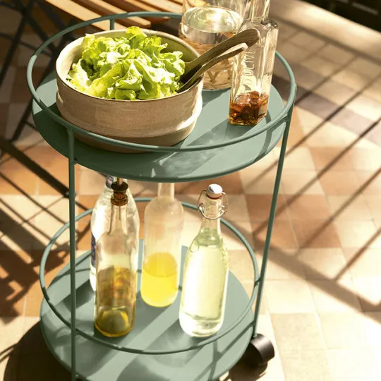 FERMOB Guinguette wheeled pedestal table - 20 colors