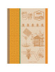 Garnier Thiebaut Honey and bees ocher tea towel x2