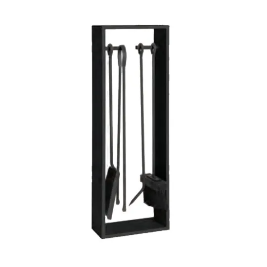 REIGNOUX black fireplace set h.64cm