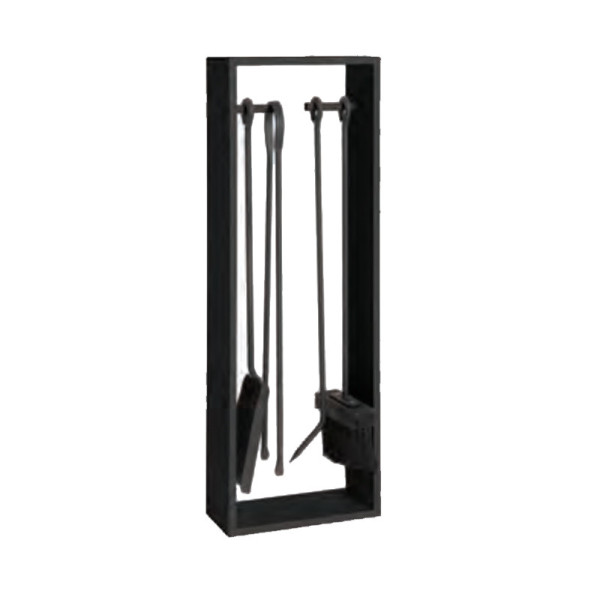 REIGNOUX black fireplace set h.64cm