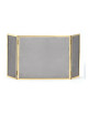 REIGNOUX solid brass straight fire screen - 3 sizes