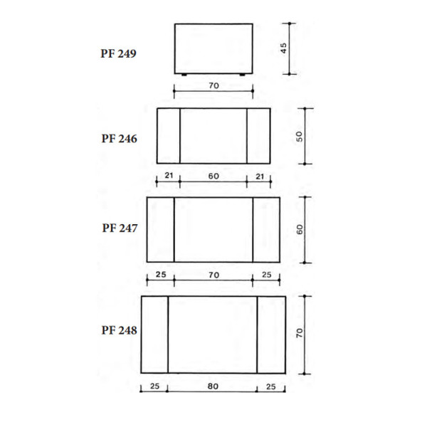 REIGNOUX Contemporary collection black fire screen - 4 sizes