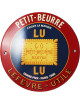 Email Replica Round enameled plate Petit-Beurre Lu