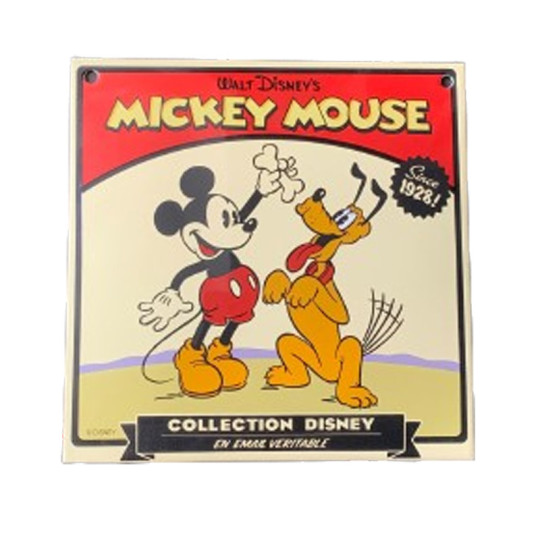 Email Réplica Mickey Mouse Enameled Sign 20x20cm