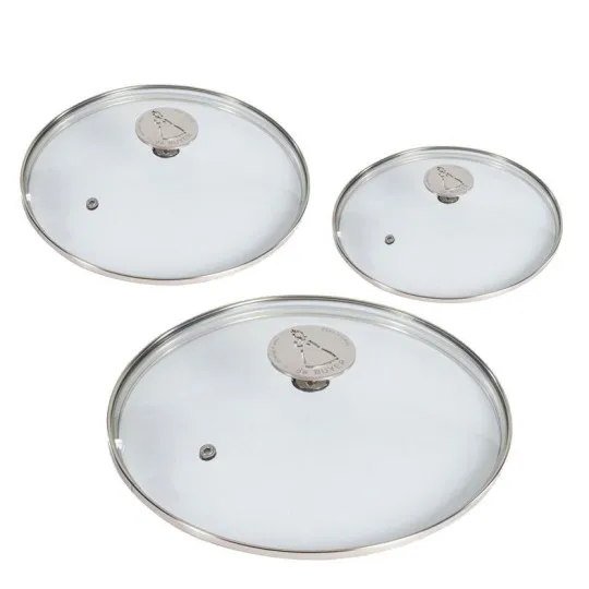 De Buyer Set of 3 Milady glass lids