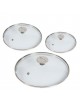 De Buyer Set of 3 Milady glass lids