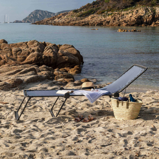 LAFUMA MOBILIER Siesta Batyline sun lounger Sky