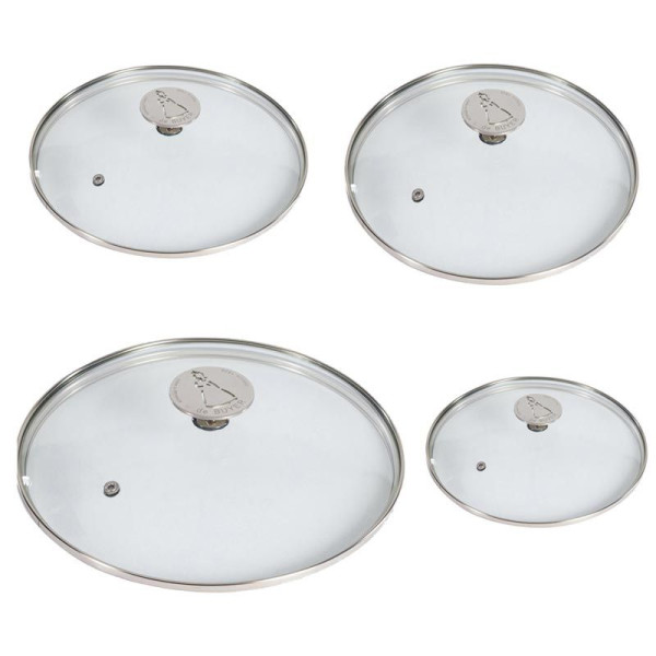 De Buyer Set of 4 Milady glass lids