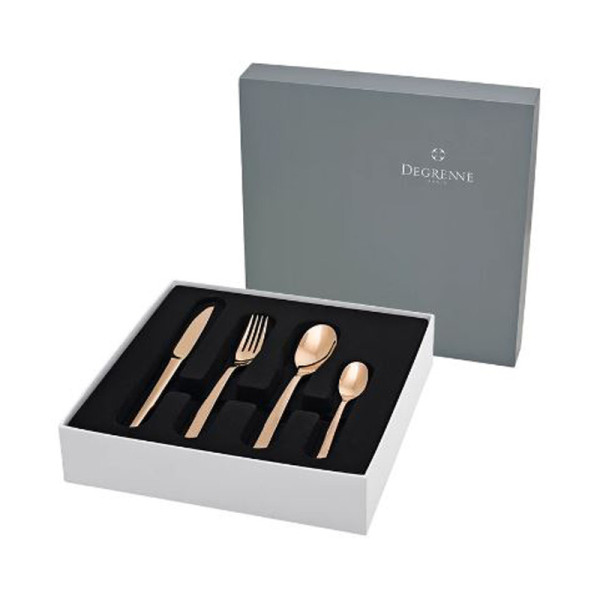 Degrenne Box of 24 cutlery Guest Copper