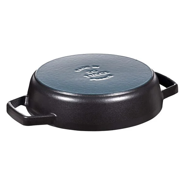 Staub cast iron frying pan with 2 handles - 2 colors 3 sizes