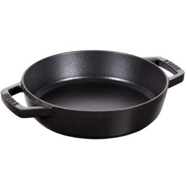 Staub cast iron frying pan with 2 handles - 2 colors 3 sizes