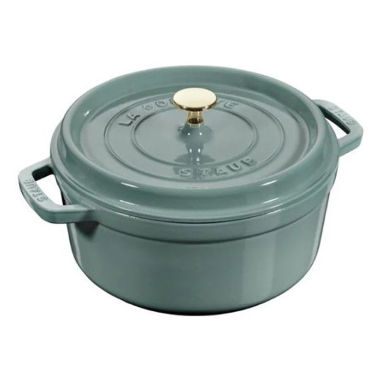 Staub round cocotte Eucalyptus cast iron - 3 diameters