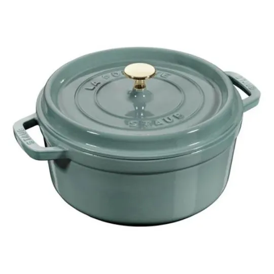 Staub round cocotte Eucalyptus cast iron - 3 diameters