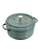 Staub round cocotte Eucalyptus cast iron - 3 diameters