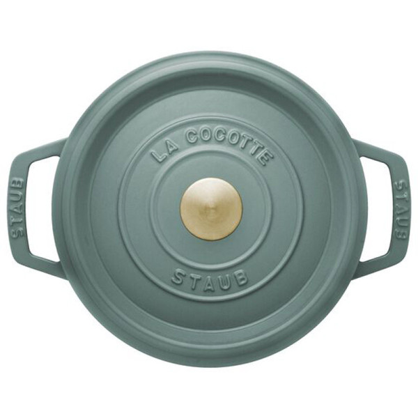 Staub round cocotte Eucalyptus cast iron - 3 diameters