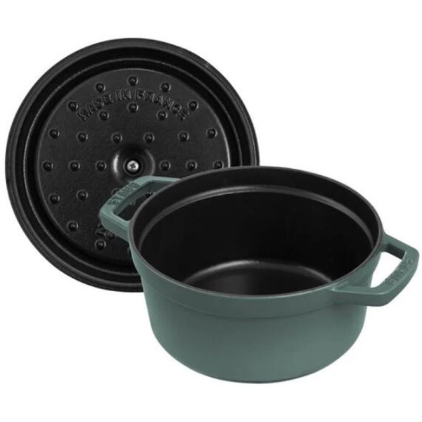 Staub round cocotte Eucalyptus cast iron - 3 diameters