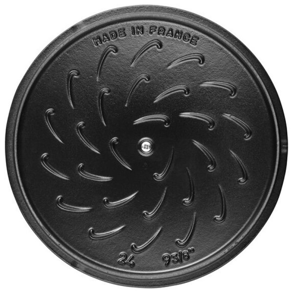 Staub cast iron cocotte 24cm white truffle snowflake