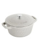 Staub patterned cocotte casserole dish - 2 colors 2 sizes