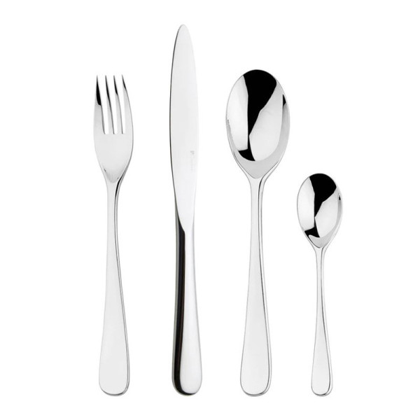 DEGRENNE Case of 124 cutlery Aquatic Mirror
