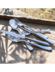 DEGRENNE Case of 124 cutlery Aquatic Mirror