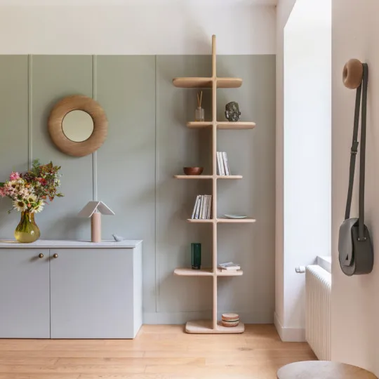 Drugeot Manufacture Tehème solid oak bookcase