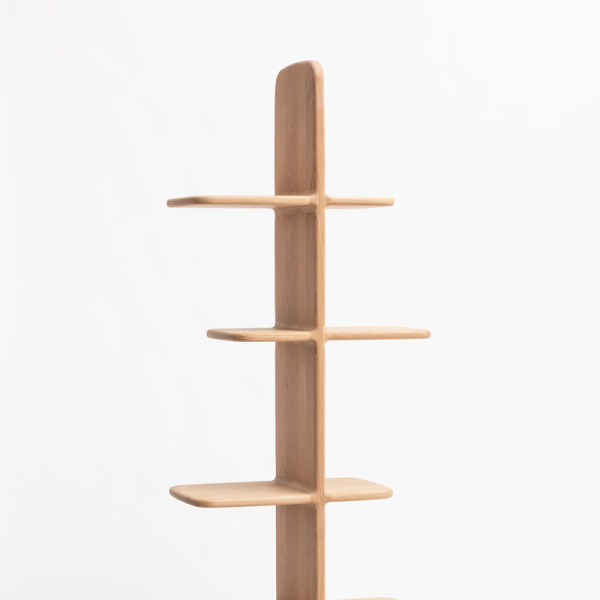 Drugeot Manufacture Tehème solid oak bookcase